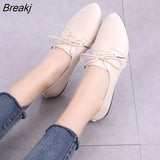 Big Size 2023 Spring Women Flats Shoes Women Genuine Leather Flats Ladies Shoes Female Cutout Slip on Ballet Flat