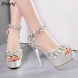 Summer Hollow Buckle Women's Shoes European and American Fight Color Fish Mouth Fine with High Heels White Shoes Woman