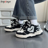 Heart Womens Sports Shoes 2024 New Style blue Cute Women's Shoes Kawaii Platform Vulcanized Footwear Ladies Casual