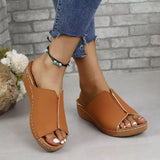 Breakj New Large-Size Women's Shoes Sandals Comfortable Slope And Slippers
