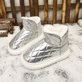 New Autumn And Winter Snow Boots Women's Fur Pine Cake Thicken And Velvet Warm Bread Cotton