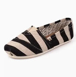Mouth Shoes Woman Flats Dress Canvas Rubber Cotton Fabric PU Basic Shoes Woman Flats Shallow Mouth Dress Basic PU