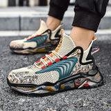 Men Sneakers Platform Men Casual Shoes Hollow Net Tennis Luxury Shoes Fashion Running Walking Shoes For Men Big Size