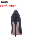 brand 12cm high heel pointed toe sexy stiletto shoe plus big size 10cm 8cm party dating classic woman pumps RM007