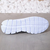Striped Knitted Flats Shoes Women Breathable Mesh Non Slip Loafers Shoes Woman Comfortable Shallow Walking Shoes