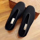Chinese Style Men Kung Fu Shoes Old Beijing Bruce Lee Tai Chi Wushu Black Martial Arts Shoes Tang Suit