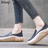 Summer Woman Shoes Women Flats Soft Comfortable Women Loafers Brand Laides Slip-on Black White Shoes