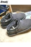 Designer Women's Plush Winter Plush Warm Shoes Unisex Outdoor Waterproof Comfortable Casual Shoes Zapatos De Mujer