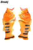 Slippers Man Footwear Family Shoes Parent-child Sandals Plus Size 24-47 Summer Beach Shoes Boys Unisex Fish Slippers