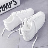 Spring Autumn Fashion Women Running Shoes White Breathable Embroidered Flower Lace-Up Casual Sneakers Zapatos De
