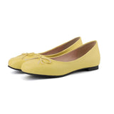 Women Ballet Flats Slip on Soft PU Leather Shoes Leisure Butterfly-knot Men Spring Summer Princess Girl Zapatillas Mujer