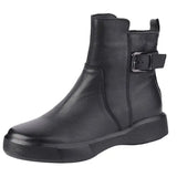 New Women's Boots Autumn Retro Brown Ladies British Style Flat Casual Ankle Boots Botas Mujer Female Platform Short