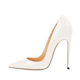 Solid Khaki Brown Matte Women Pointed Toe Stiletto High Heels Slip On OL Dress Shoes Elegant Ladies Formal