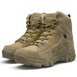 Men Military Boots Army Tactical Boots Outdoor Waterproof Cow Suede Work Men Ankle Boots Hiking Safety Shoes Mens Athletic
