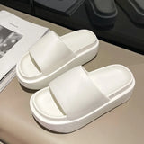 EVA Thick Sole Slippers for Women Summer 2024 Fashion Home Platform Slippers Woman Open Toe Non Slip Beach Slides
