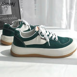 Mens Casual Shoes Low Outdoor Hard-Wearing Board Shoes Non-Slip Platform Walking Shoes Canvas Thick Bottom Popular Size