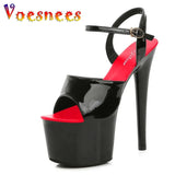 New Sexy Strippers Dance Shoes Women Catwalk Show Sandals 13 15 17 CM High Heels Platform Girls Shoe Party Club Drop