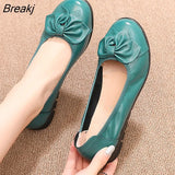 Plus Size(34-43)Loafers Comfortable Women Genuine Leather Flat Shoes Woman Casual Nurse Work Shoes Women Flats 6