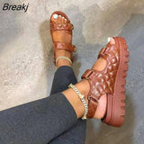 New Fashion Women Platform Sandals Comfort Summer Opened Toe Outdoor Sports Beach Height Increase Plus Size