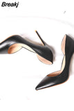 Black Classic High Heels Shoes Woman Pumps 12cm Tacones Pointed Toe Stilettos Talon Femme Sexy Wedding Shoes