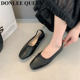 Fashion Candy Color Flats Ballet Shoes Women Female Ballet Round Toe Shallow Bow Knot Ballerina Soft Moccasin Zapatos