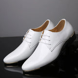 Men Dress Shoes Patent Leather Men's Formal Shoes Luxury Fashion Groom Wedding Shoe Male Oxford Shoes Plus Size
