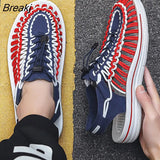 Sandals Men Handmade Weave Hollow Shoes Outdoor Non-slip Beach Sandals Lightweight Summer Women Sandalias Plus Size