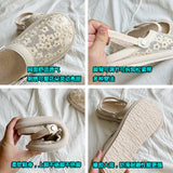 Women's Round Toe Flat Shoes Dress Comfortable Knitting Ballet Flat Casual Shoes Walking Flat Shoes Office Shoes Moccasins