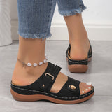 Sandals Women Summer Platform Sandals Women Elegant Low Heels Sandals Slippers Zapatos Mujer Wedge Heeled Sandals