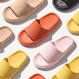 Thick Platform Bathroom Home Slippers 2023 Summer EVA Soft Thick Bottom Beach Sandals Woman Non Slip Flip Flops