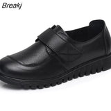 Women Flat Shoes Soft Genuine Leather Mother Shoes Comfort Casual Shoes Female Autumn Women