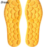Insoles Damping Ergonomic Design Breathable Sweat-wicking Insole Foot Cobblestone Massage Cushioning Size