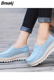 Women Casual Shoes Loafers New Round Toe Solid Female Sneakers Breathable Women Shoes Flats Plus Size Zapatos De Mujer