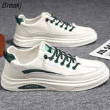 Men's White Casual Sneakers 2021 Autumn Vulcanized Shoes Boys Tenis Sport Shoes Male Sneakers Soft Sole Men Walking
