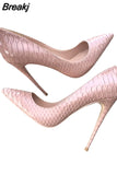 heel Stilettos Black Apricot Printed Toe Women Shoes High Heel 10cm 8cm Party Shoes for Women Pumps YG022