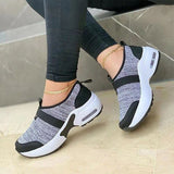 Mujer Women's Shoes 2023 Fashion Mesh Casual Sport Shoes Platform Wedge Sneakers Plus Size Flats Zapatillas