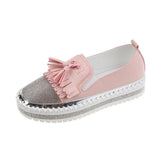 Ladies' Casual Shoes 2023 Summer New Shallow-Mouthed One-Foot Love Shoes Korean Version Of Diamond