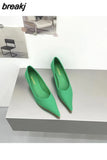Med Heels Woman 2023 New Spring Pointed Toe Pumps Women's Shoes Office Ladies Dress Pumps Shoes Party Wedding Shoes
