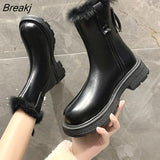 Fashion Ladies Snow Boots Women Winter Shoes Warm Plush Cold Winter Women Ankle Boots Non-slip Woman Snow Shoes
