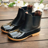 Designer Women Rain Boots Waterproof Rain Shoes Lace-up Snake Pattern Rubber Rainboots for Woman Winter Boot Plus Size