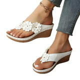 Breakj 2025 Flower Sandals Women's Line Leisure Beachside Slopes And Comfortable Large-Size