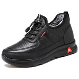 Plush Leather Solid Color Sneakers Women's Fashion and Versatile Lovers' Shoes Light Anti-skid Comfortable Large