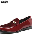 Fashion Pointed Toe Dress Shoes Men Loafers Patent Leather Oxford Shoes for Men Formal Mariage Wedding Shoes zapatos