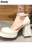 High-heeled Shoes Spring New Korean Version of Wild Thick-heeled Square Toe French Retro Mary Jane Trend Lolita