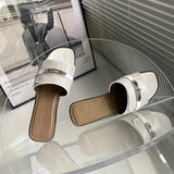 heel Med Shoes Woman 2023 Glitter Slides Slippers Summer Fashion Pantofle Block Jelly Luxury New Rubber Crystal Hoof