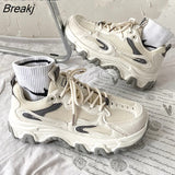Platform Summer Running Shoes 2023 New Breathable Mesh Streetwear Woman Casual Sports Students Outside Sneakers