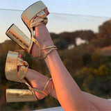 Summer Platform Woman Sandals Good Quality Mixed Colors High Heeled Sexy Party Women's Sandals Shoes Big Size