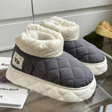 Waterproof Snow Boots Women 2023 Winter Warm Thicken Plush Lined Cotton Shoes Woman Thick Bottom Platform Ankle