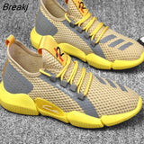 Men Sneakers Mesh Breathable Running Shoes All-match Vulcanized Shoes Male Shoes Cozy Athletics Trainer Shoes Walking