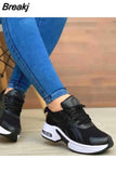 Sneakers Spring and Autumn New Lace Up Wedge Platform Shoes 2023 Outdoor Fashion Air Cushion Casual